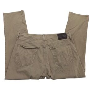 AG Adriano Goldschmied Pants Mens 34 X 29 Beige Chino The Everett Slim Straight